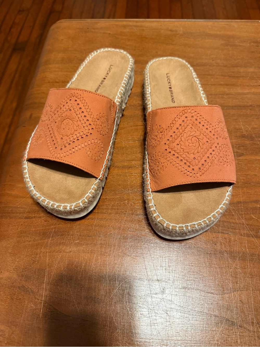 Lucky Brand Women's Terracotta Slide Sandals NWT no box